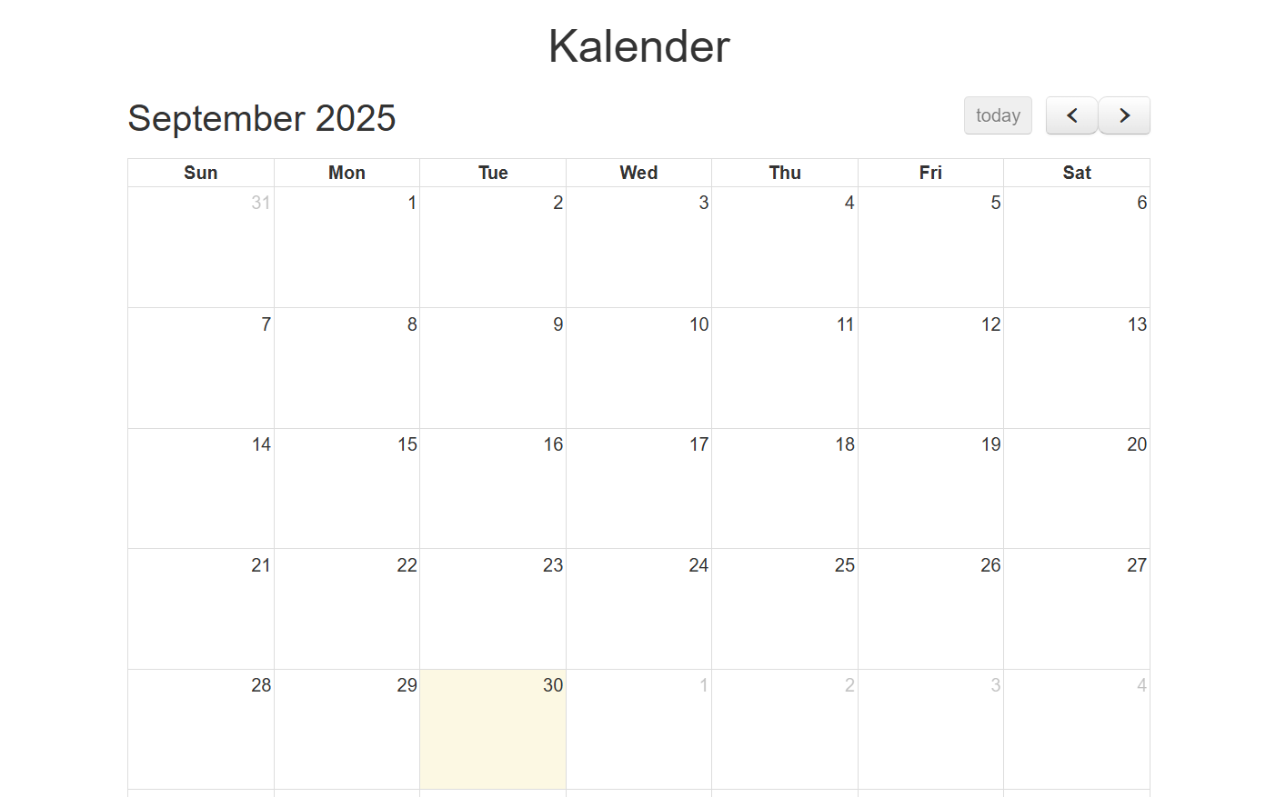 calender